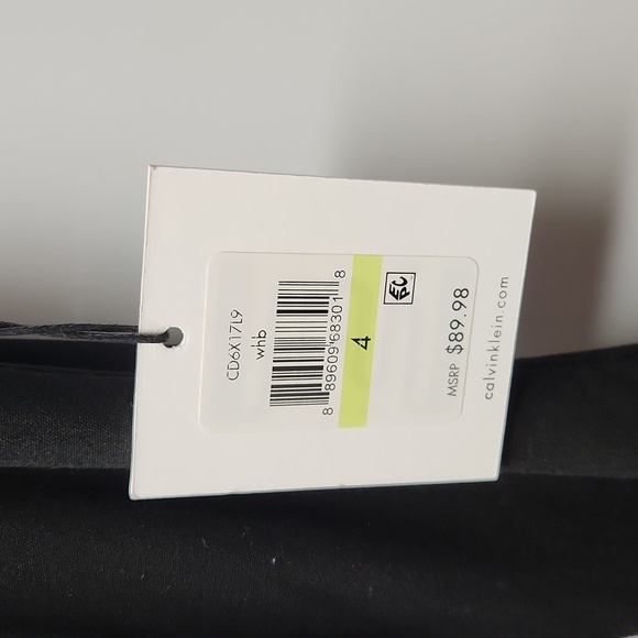 NWT Calvin Klein Black and White Dress - Size 4 - Picture 5 of 10